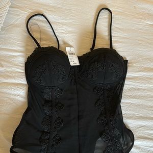 Black Lingerie Bodysuit 🖤🌹